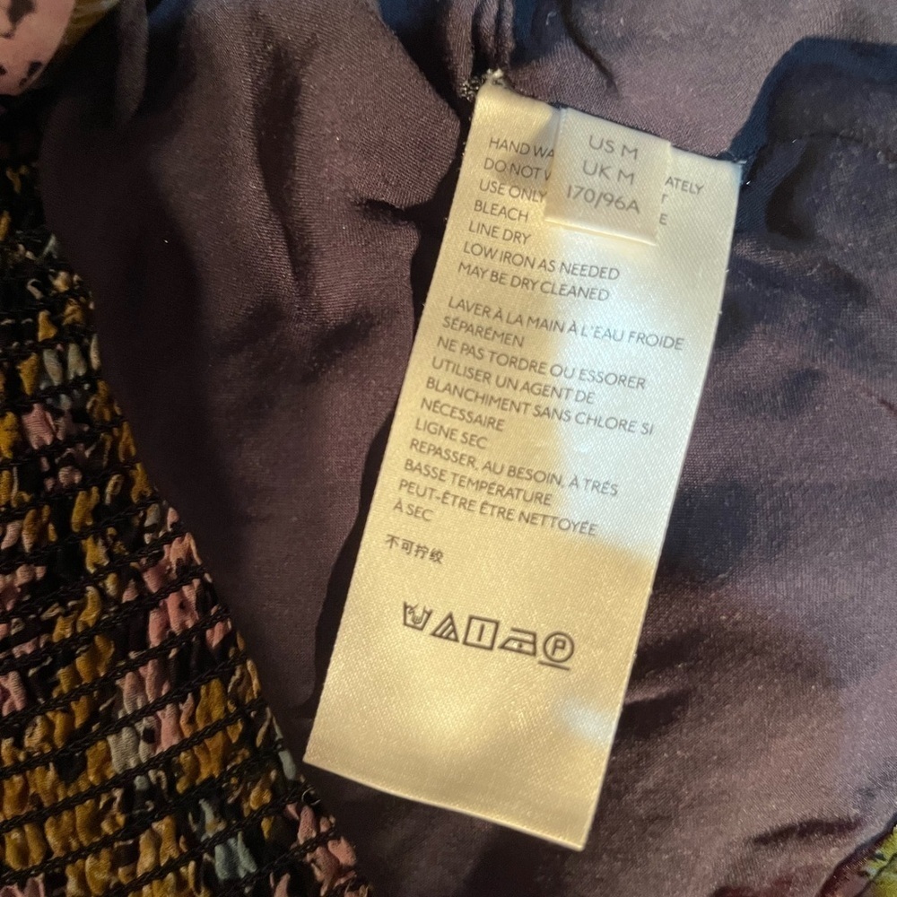 Free People Mabel revolve medium Printed Blouse boho - Picture 4 of 6